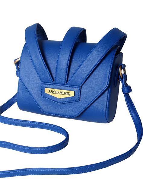 cobalt blue cross body bags.